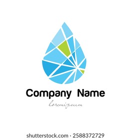 Illustration graphic vector of natural fresh mountain water logo design template	