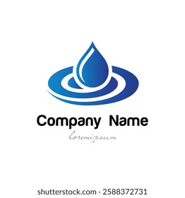 Illustration graphic vector of natural fresh mountain water logo design template	