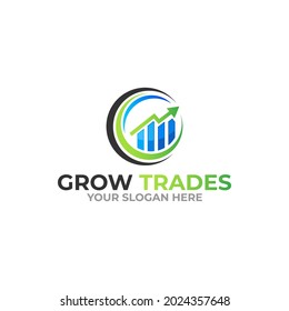 Illustration graphic vector of new trade for financial company business logo design template