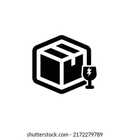 illustration graphic vector is the package is fragile. Perfect for website, mobile apps, shop, social media announcement, banner or flyer.