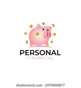 Ilustración de Vector gráfico para soluciones de planificación financiera personal diseño de logotipos