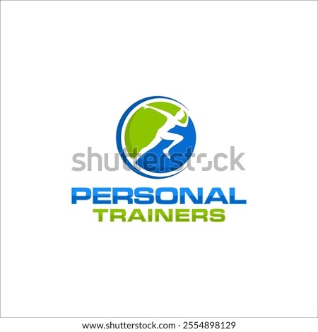 Illustration graphic vector of personal trainer logo design template