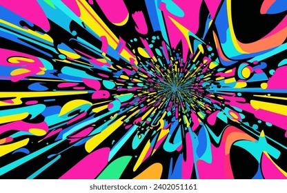illustration graphic vector of pink abstract background of shooting stars