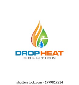 Illustration graphic vector of plumbing and heating service Logo Design template