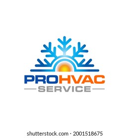 Illustration graphic vector of plumbing, heating and cooling service Logo Design template