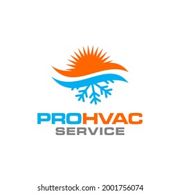 Illustration graphic vector of plumbing, heating and cooling service Logo Design template