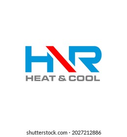 Ilustración vector gráfico de fontanería, calefacción y servicio de refrigeración Plantilla de diseño de logotipos