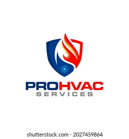 Illustration graphic vector of plumbing, heating and cooling service Logo Design template