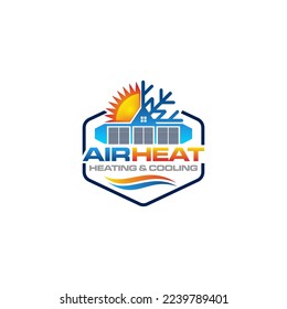 Illustration graphic vector of plumbing, heating, and cooling service company logo design template	

