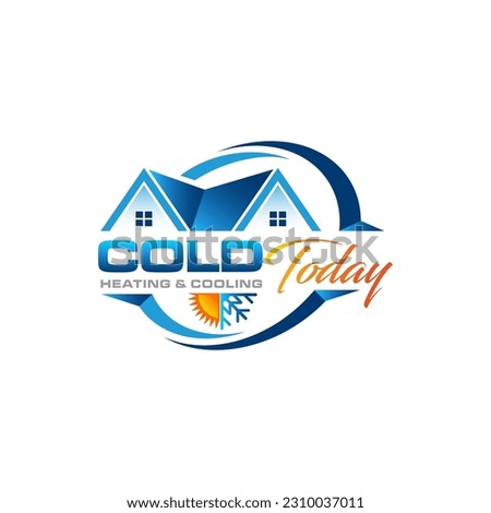 Illustration graphic vector of plumbing, heating, and cooling service company logo design template	

