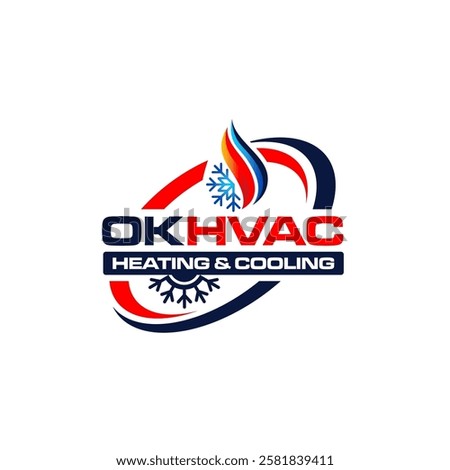 Illustration graphic vector of plumbing, heating, and cooling service company logo design template	


