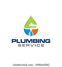 Ilustración vector gráfico de plomería y servicio de mantenimiento Plantilla de diseño de logotipos