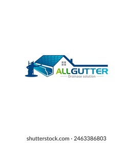 Illustration graphic vector of professional gutters installation and replacement services logo design template