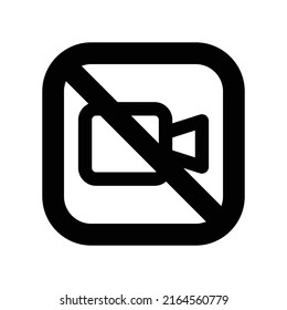 illustration graphic vector is prohibited sign for to record. Perfect for icon, banner, flyer or social media design.