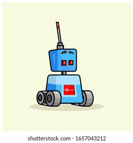 ilustración vector gráfico de robot, producto bueno para niños o producto de carácter