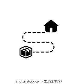 illustration graphic vector is the rute to the destination. Perfect for website, mobile apps, shop, social media announcement, banner or flyer.