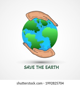 ilustración vector gráfico salvar la tierra. concepto de ecología ambiental