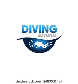 Illustration graphic vector of scuba diving logo design template