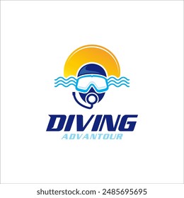 Illustration graphic vector of scuba diving logo design template