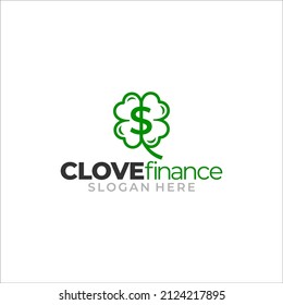 Ilustración vector gráfico de la plantilla de diseño del logotipo de cuatro hojas o trébol verde 