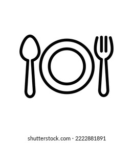illustration graphic vector is sign for dining facilities. Perfect for website, mobile apps, shop, social media announcement, hotel sign, banner or flyer.