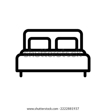 illustration graphic vector is sign for double bed. Perfect for website, mobile apps, shop, social media announcement, hotel sign, banner or flyer.