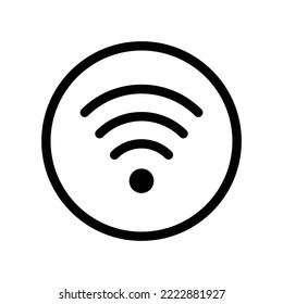 illustration graphic vector is sign for hotspot signal. Perfect for website, mobile apps, shop, social media announcement, hotel sign, banner or flyer.