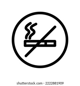 illustration graphic vector is sign for No Smoking. Perfect for website, mobile apps, shop, social media announcement, hotel sign, banner or flyer.