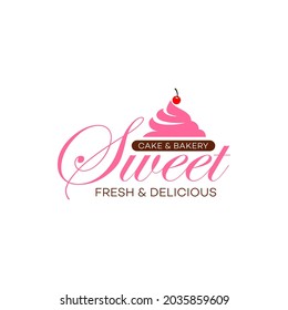 Illustration graphic vector of store bakery and cake business logo design template