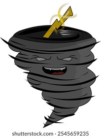 Ilustración Vector gráfico de tornado