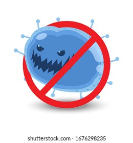 illustration graphic vector of virus. corona virus infection. 2019-nvoc virus.corona virus microbe. White background. vector