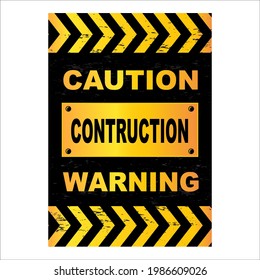 Illustration graphic vector of warning under contruction logo design template