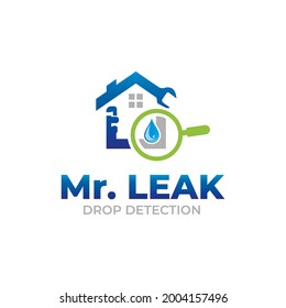 Illustration graphic vector of water leak detection service Logo Design template