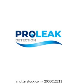 Illustration graphic vector of water leak detection service Logo Design template