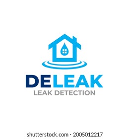 Illustration graphic vector of water leak detection service Logo Design template