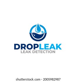 Illustration Graphic Vector Of Water Leak Detection Service Logo Design Template