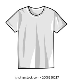 Illustration graphic vector of white t-shirt 