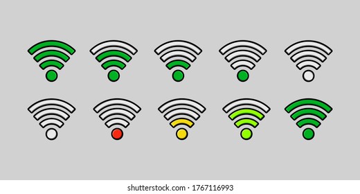 Illustration Graphic Vector Of Wifi Icon.It's Perfect For Animation Teaching, Studying And Etc.