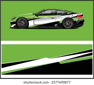 Illustration graphics vector car wrap design