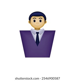 Illustration graphics of worker profiles, employee profiles, user icons, suitable for business, office, applications, employee data, etc.