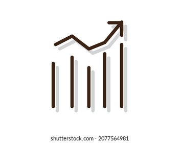 Ilustración de gráficos Vector libre, elementos de negocio progreso tendencias de crecimiento diagramas e iconos gráficos conjunto vectores libre aislado, iconos de inversión conjunto vectores libres, dinero, flecha abajo o arriba.