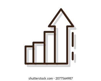 Ilustración de gráficos Vector libre, elementos de negocio progreso tendencias de crecimiento diagramas e iconos gráficos conjunto vectores libre aislado, iconos de inversión conjunto vectores libres, dinero, flecha abajo o arriba.