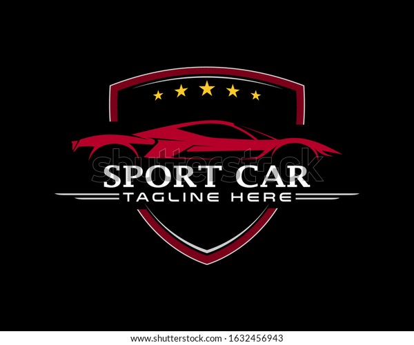 illustration grapich of logo design, sport car\
logo, great for\
company