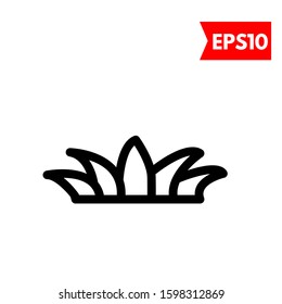 illustration of grass flat icon