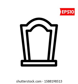 illustration of grave flat icon
