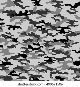 Illustration of gray camouflage background design concept