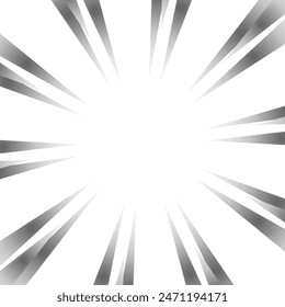 Illustration of gray gradient focus lines