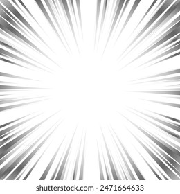Illustration of gray gradient focus lines