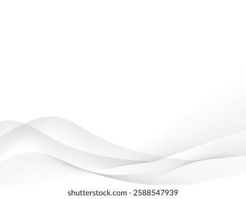 Illustration of gray wave background.
