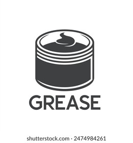 illustration of grease, grease is a lubricant with high viscosity.